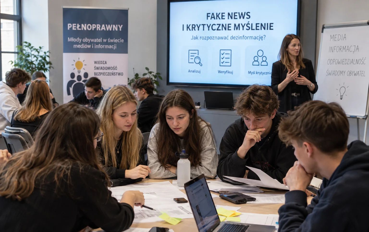 Młodzi z powiatu puckiego mają uczyć się, jak rozpoznawać fake newsy