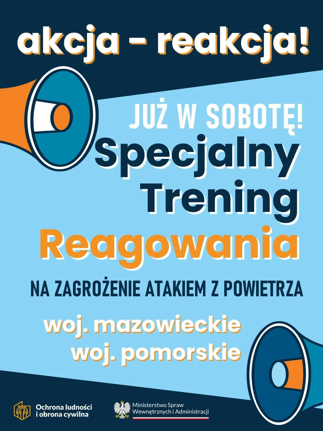 Trening reagowania na zagrożenie atakiem z powietrza w powiecie puckim