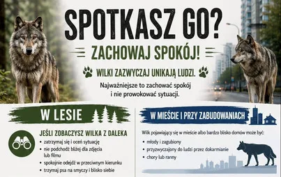 Wilki mogą pojawiać się bliżej zabudowań. Puck przypomina zasady bezpieczeństwa