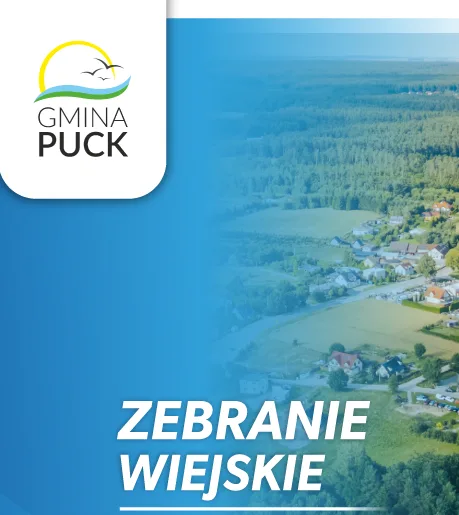 Zebrania wiejskie w gminie Puck. Sprawdź terminy i miejsca spotkań