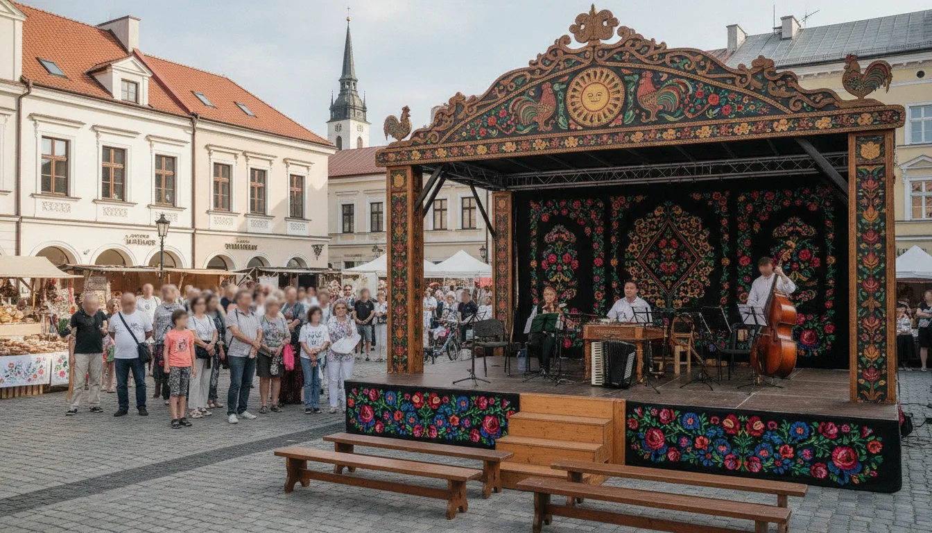 Kwidzyn. Jubileuszowa „Folklor i Biesiada” na Placu św. Jana Pawła II