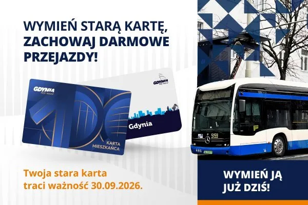 Gdynia. Bezpłatna komunikacja we wrześniu i nowe Karty Mieszkańca